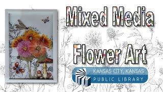 Take Home Craft: Mixed Media Flower Art