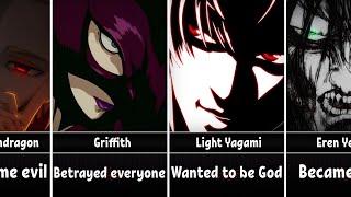 Anime Heroes Who Turned into Villains