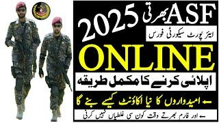 How To Apply Online Asf Force Corporal Asi Jobs 2025 | Technical Job Info 1.0