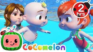 ‍️ Swimming Song KARAOKE! ‍️| 2 HOURS OF COCOMELON! | Sing Along With Me! | Moonbug Kids Songs