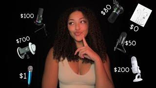 ASMR With 7 DIFFERENT MICROPHONES  ($0-$700) Which Is Your Favourite?