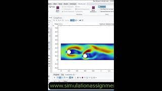 Fluid flow through cylinders #COMSOL #simulation #mechanical #mechanicalengineering