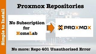 No Subscription Repositories Configuration for  Proxmox HomeLab (Step-by-Step Tutorial)