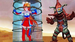 Ultraman Female vs Alien Hipporit Các Siêu nhân nữ tấn công trực tiếp vs Quái vật