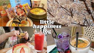 cherry blossom season is just an excuse to eat out every day; little happiness log