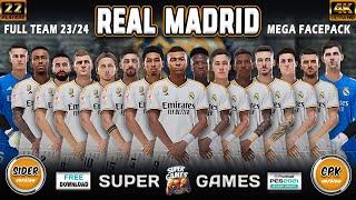 REAL MADRID Facepack Season 23/24 ( SIDER ◆ CPK ) ● PES 2021  أحدث أوجه ريال مدريد موسم 23/24