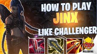 WILD RIFT | How To Play Jinx Like A Challenger! | Challenger Jinx Gameplay | Guide & Build