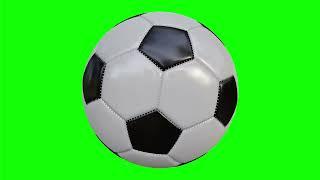 Spinning football animated green screen video footage