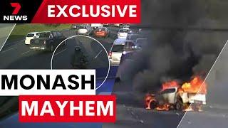 Mayhem on the Monash - New pictures of reckless rider | 7NEWS