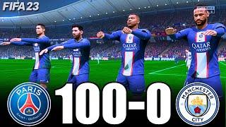 FIFA 23 | RONALDO, MESSI, MBAPPE, NEYMAR, ALLSTARS | PSG 100-0 MAN CITY | UCL FINAL | PS5 4K 60FPS