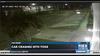 Car crashes into FOX 8