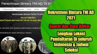 Syarat dan Cara daftar Rekrutmen Bintara TNI AD 2021 - Lengkap lokasi pendaftaran & jadwal seleksi