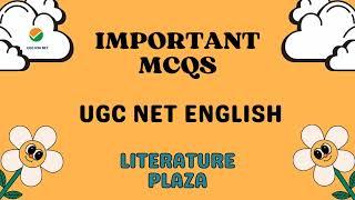 English Literature Mcqs | Quiz | Literature Plaza | NET English 2025