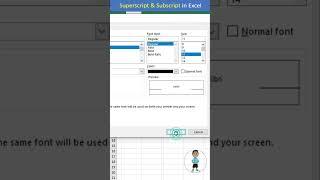 Superscript and Subscript in Excel #excel #exceltips #exceltutorial #msexcel #microsoftexcel