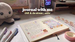 journal with me  chill, de-stress, asmr