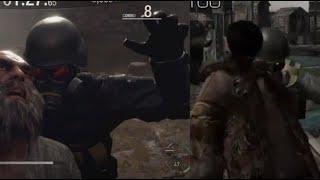 Resident Evil 4 Remake The Mercenaries all Melee Animations vs original