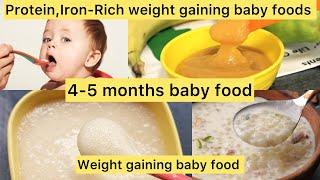 4 weight gain baby foods by doctors advice| 4-5 months first baby food slid introduction