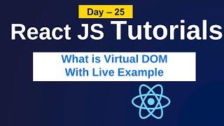 What is virtual dom | React Js in telugu|react reconciliation |React js tutorial | React Js#reactjs