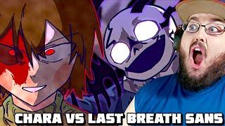 【undertaleAU】Last breath sans phase3 animation ～Last breath～ Chara vs Sans #Undertale REACTION!!!