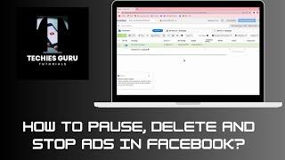 How to Pause, Delete and Stop Ads in Facebook? Facebook Meta Advertisement Campaign Tutorial