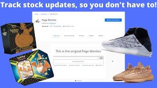 How to automatically monitor for the latest Pokémon stock! *GOOGLE CHROME PAGE MONITOR EXTENSION*