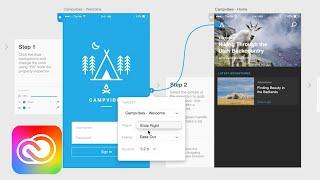 How to Create Prototypes (wires) in Adobe XD (Preview) | Adobe Creative Cloud