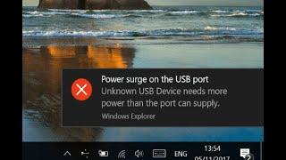How to Fix the Error Power Surge on USB Port