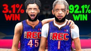 I Helped RANDOM REC Players BOOST Their WIN % on NBA 2K25…