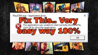 GTA V 0xc000007b Error Fix 100% Easy Way