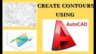 How to Plot Contours on AutoCAD | How to Import points, create contour lines with surface Civil 3D