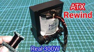 How to Rewind ATX Transformer for 300W Inverter | Inverter 12V to 220V