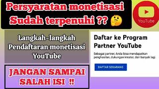 Cara daftar monetisasi youtube 2023 Nggak pakai nunggu lama