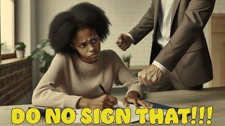 "DON'T SIGN THAT!" - YOUR EX/EX-BUSINESS PARTNER IS GOING TO TRY AND PRESSURE YOU TO SIGN SOMETHING!
