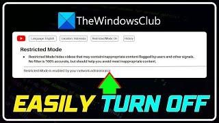 How to turn off Restricted mode on Youtube Network Administrator