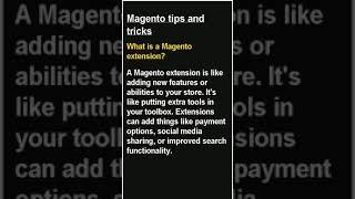 Magento tips and tricks   #Magento #shorts #javascript #nodejs #python #programming #mysql  #react