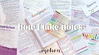 How to take aesthetic notes for lazy students *note-taking + study tips*