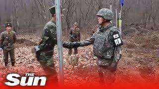 North and South Korea join roads after 14 years