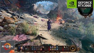 BALDUR'S GATE 3 : RTX 3060 12 GB + Ryzen 5700X : ULTRA SETTINGS