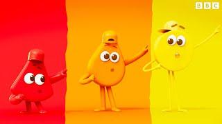 OPPOSITE and SIMILAR Colours Dance Party | Colourblocks | CBeebies