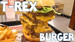 T-Rex Burger From Wendy's Devoured (3,360 Calories) | Furious Pete