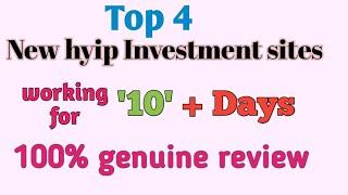 Top 4 online Hyip Investment sites, paying for 10+ days #hyipsdaily Hyip investment project reviewer