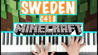 How to play SWEDEN C418 - Minecraft Piano Tutorial