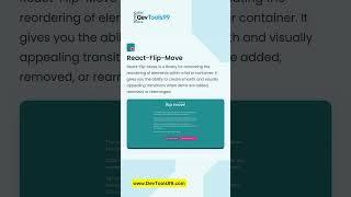 Useful React Libraries for Your Projects #devtools99 #reactjs #javascript #project #coding #shorts