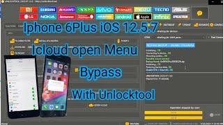 Iphone 6Plus IOS 12 5 7 icloud Open Menu Bypass With Unlocktool