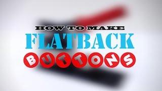 How to Make Metal Flat Back Buttons with a 1" Button Maker