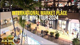 [4K] International Market Place of Waikiki Honolulu-Walking Tour 2024 | Waikiki Shopping Mall