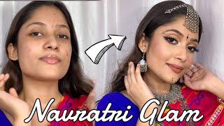 Long Lasting Navratri/Garba Look 2021| Indian Festival Makeup