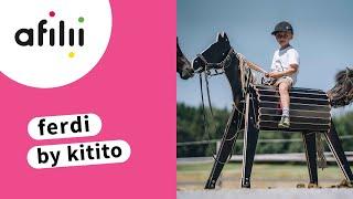 Wooden riding horse for outdoors: ferdi by kitito