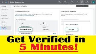 Google Ads Advertiser Verification Process For  Individuals & Affiliate Marketers