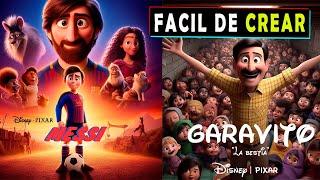 COMO HACER PORTADAS Y IMAGENES TIPO DISNEY PIXAR GRATIS CON INTELIGENCIA ARTIFICIAL